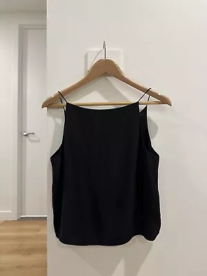 T By Alexander Wang Silk Square Neck Black Cami - Size XS • $55