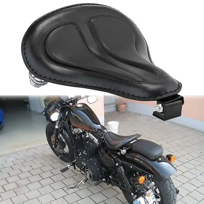 Motorcycle Black 13  Spring Solo Seats For Harley Davidson XL 1200 Sportster 48 • $75.11