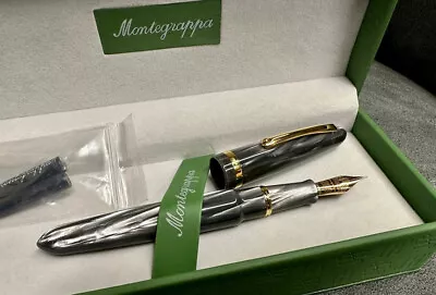 Montegrappa Venetia Pearl Grey Celluloid Limited Edition Fountain Pen • $745