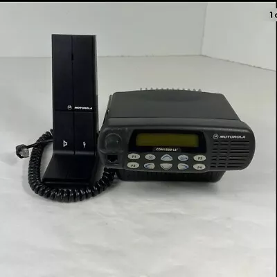 Motorola CDM1550 LS+ UHF R Two Way Radio AAM25RHF9DP5AN  403-470mhz Base Mic • $140