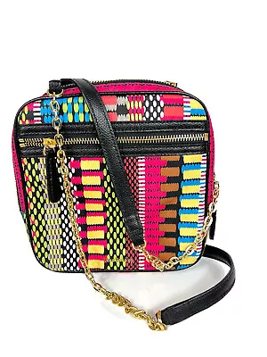 Vera Bradley Elena Crossbody Purse Handbag Cha Cha With Chain Leather Strap NWOT • $15.59