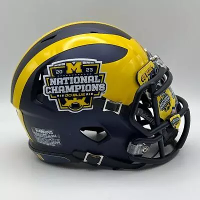 Michigan Wolverines Authentic Riddell Speed National Champs Mini Football Helmet • $90