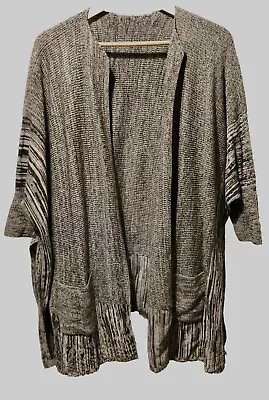 NWT Marla Wynne Lagenlook Art To Wear Textured Sweater Cardigan M/L Open • $39.99