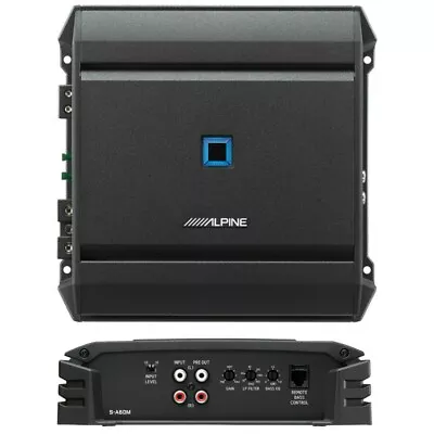 1 Alpine S-A60M Amplifier Monaural Class D 1100 Watt Max A 4 Ohm Spl Car • £1129.45