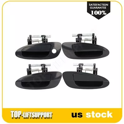 4pcs Black Door Handle Rear Front Left Right Outside For Nissan Altima 2002-2006 • $34.79