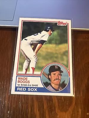 Wade Boggs 1983 TOPPS Baseball Card #498 Rookie RC Boston Red Sox EX-MT HOF • $19.99