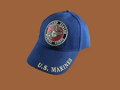 New U.s Military Marine Corps Embroidered Blue Hat Cap Official Licensed Hats • $15.98