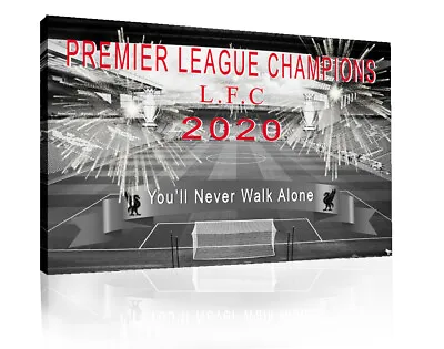 £11.99 • Buy Premier League Champions Liverpool Football LFC CANVAS WALL ART Print Picture