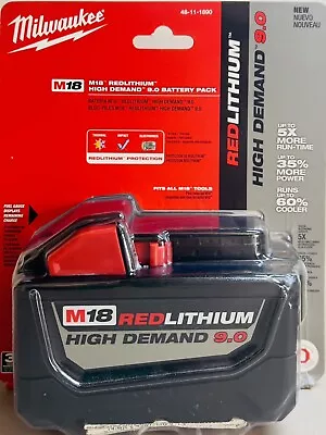 Milwaukee 48-11-1890 M18 RedLithium High Demand 9.0 Battery • $169.99