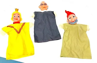 $21.99 • Buy Vintage Rubber Head Puppets (3) Mr Rogers - Punch And Judy Original 