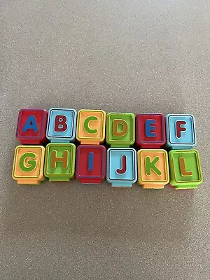 VTech Sit To Stand Alphabet Train Replacement Letter Blocks  Set Of 12 • $24.95