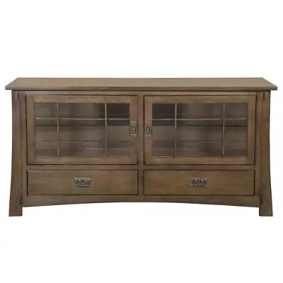 Crafters And Weavers Mission Quarter Sawn Oak 60  TV Stand Media Console • $1332.15