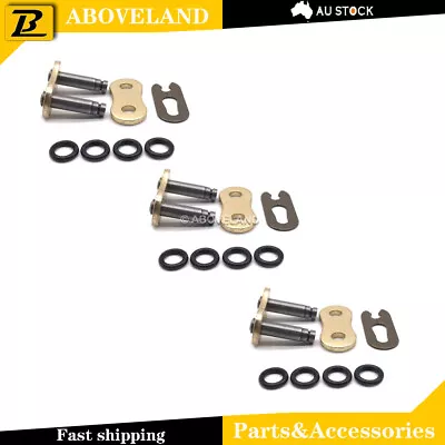 $13.49 • Buy 3Pcs 530 O Ring Connecting Master Joint Link Clip Type For 530 O Ring Chain