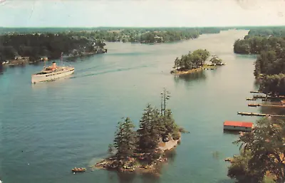 Postcard 1966 Looking At The East From Thousand Islands Bridge VTG ME4. • £4.70