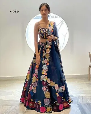 New Designer Lehenga Choli Indian Bollywood Wedding Lehenga Party Pakistani Wear • $50.40