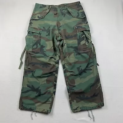 Mens Camo M-65 Cold Weather Field Pants Stock Medium Camouflage Military Issue • $26.85