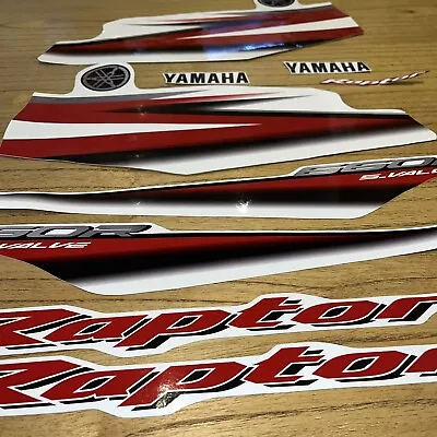 Yamaha Raptor 660 2004 Red  Full Graphics Decals • $58.98