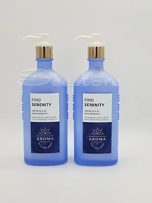 2 Bath & Body Works Mimosa Spearmint Serenity Aromatherapy Body Lotion 6.5 Oz • $26.90