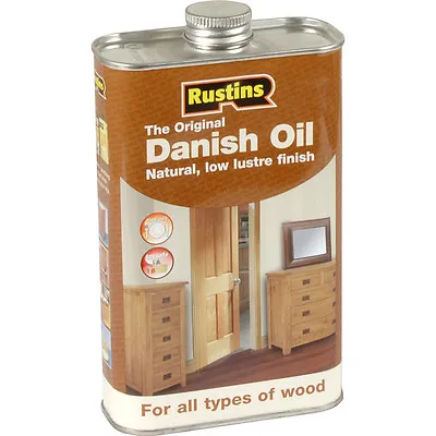 Rustins 250ml Danish Oil For Wood Give A Natural Open Grained Soft Finish • £10