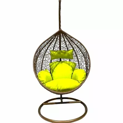 MEDIUM Brown - Hanging Egg Chair With Cushion • $426.55