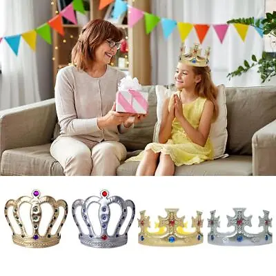 1Year Old Baby Birthday Crown First 1st Happy Birthday Banners Hats Party X5R6 • $4.11