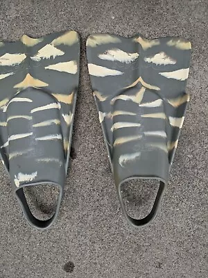 Dafin Da Fin Pro Model Swim Fins Medium Surf Bodyboard Bodysurf Camo  • $45