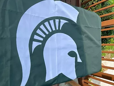 Spartan Michigan State University Logo Flag 3' X 5' Polyester • $19