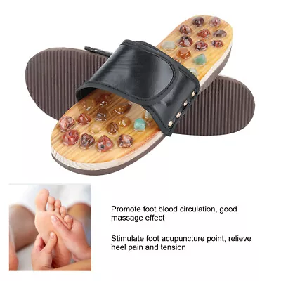 Unisex Foot Massage Slipper Agate Stone Foot Acupoint Stimulate Slippers For SPM • $25.53