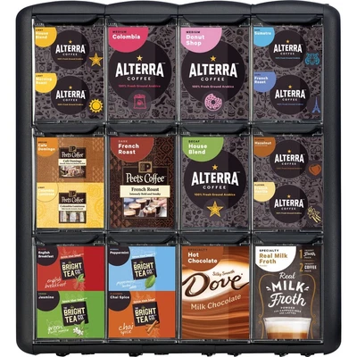 $212.51 • Buy Flavia 4-Column Merchandiser - 180 X Drink - 13.4  Width X 20.5  Depth - Black -