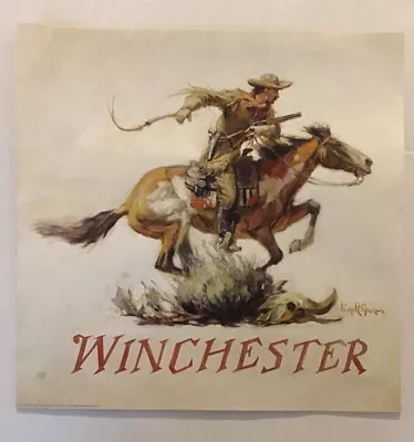 Winchester Horse And Rider Poster 17 X 17 Advertising  • $5.99