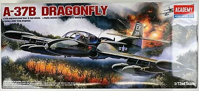 A-37B Dragonfly 1:72 Academy 1663 FA163-6000 Unassembled Model Kit NEW Open Box • $12.72