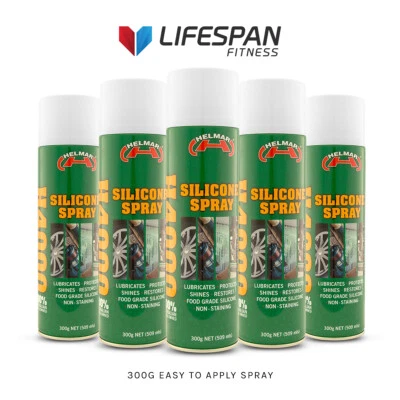 $49.99 • Buy SILICONE SPRAY 5x PACK FOR TREADMILL LUBRICATION MULTI-PURPOSE OIL