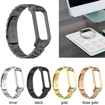 Stainless Steel Watch Band Strap Bumper Bracelet For Samsung Galaxy Fit2-R220 • $17.52
