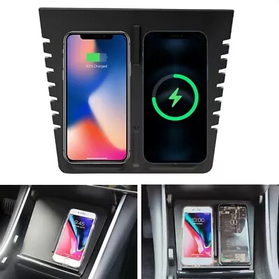 Center Wireless Charger Dual Phone Qi Charging Pad For Tesla Model 3 2017-2020 • $31.49