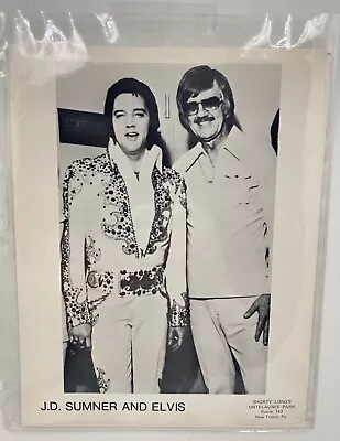 Elvis Presley And J.D. Sumner Promo Photo • $5