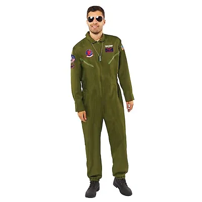 Top Gun Maverick Pilot Jumpsuit Fancy Dress Pilot Costume Aviator Cruise Size XL • £35