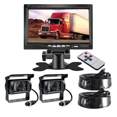 7'' Backup Camera And Monitor Kit System Back Parking Night Vision For Truck RV • $73.99