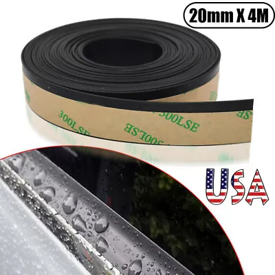 $12.98 • Buy 4M Rubber Seal Strip Car Front Rear Side Window Trim Edge Moulding Weatherstrip