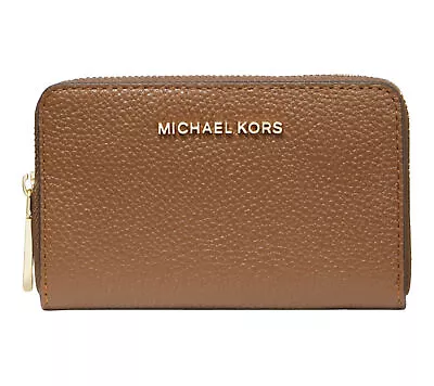 Michael Kors Jet Set Card Case Wallet In Luggage Gold • $49.99