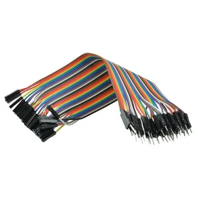 40PCS Dupont Wire Jumpercables 20cm 2.54MM Male To Female 1P-1P For Arduino • $2.17