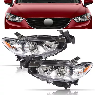 For 2014-2017 Mazda 6 Halogen Projector Headlights Replacement Headlmaps • $141.36