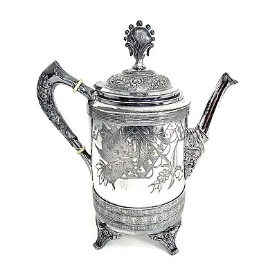 Vintage Silver Triple On Hard White Metal E.G Webster &Bro. New York C 1859.33. • $88.23