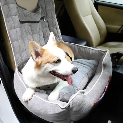 Portable Dog Car Booster Seat Reinforced Dog Beds Cushion For Small Medium Dogs • $42.98