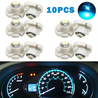 10X Ice Blue T4.2 Neo Wedge 1-SMD LED Cluster Instrument Dash Climate Light Bulb • $4.38