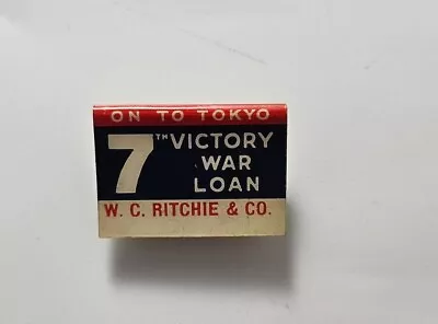 WWII 7th Victory War Loan On To Tokyo Pin • $99