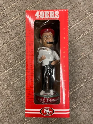 $179 • Buy Coach Kyle Shanahan San Francisco 49ers Nfl Giveaway Sga Bobblehead Nib Rare