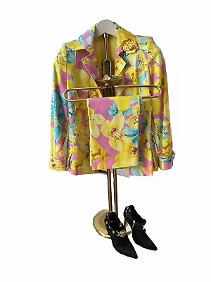VERSACE Vintage SS04 Runway Floral 2 Piece Suit :Blazer/Skirt  IT40 RARE🔥 • $3699.99