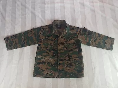 Kids Boy Girl Green Brown Digital Camo Tactical Jacket Army Uniform Costume 2-4 • $13.50