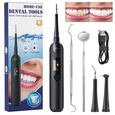 $22.15 • Buy Electric Ultrasonic Dental Calculus Remove Tartar Scaler Tooth Cleaner Whitening