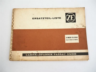 $31.58 • Buy ZF 3MDS12-550 Combine Transmission Chödel Bohem Operating Instructions Spare Parts